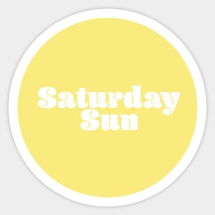 Saturday Sun Sticker